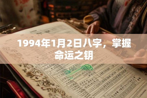 1994年1月2日八字，掌握命运之钥