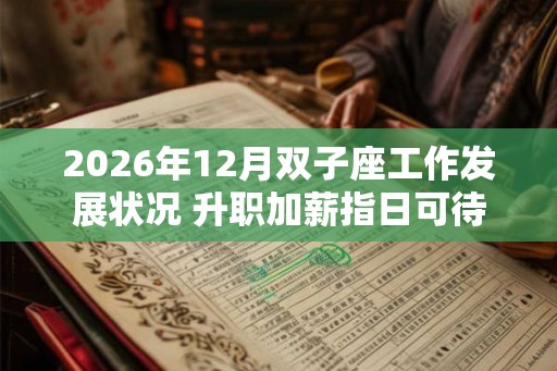 2026年12月双子座工作发展状况 升职加薪指日可待