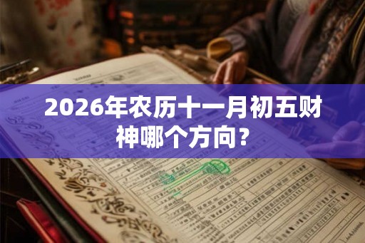 2026年农历十一月初五财神哪个方向？