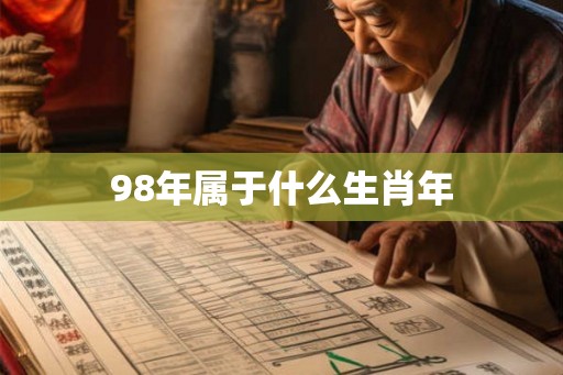 98年属于什么生肖年
