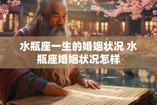 水瓶座一生的婚姻状况 水瓶座婚姻状况怎样