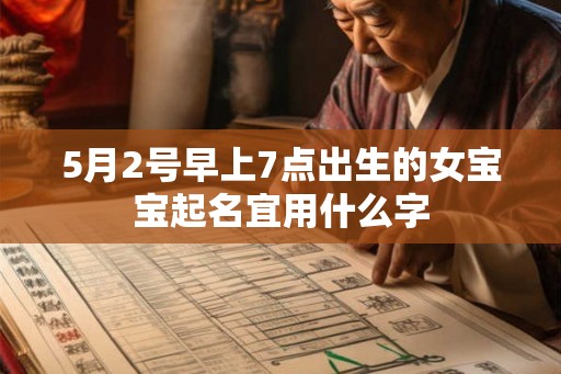 5月2号早上7点出生的女宝宝起名宜用什么字 5月2号早上7点出生的女宝宝起名宜用什么字