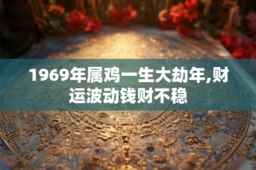 1969年属鸡一生大劫年,财运波动钱财不稳