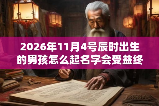 2026年11月4号辰时出生的男孩怎么起名字会受益终生