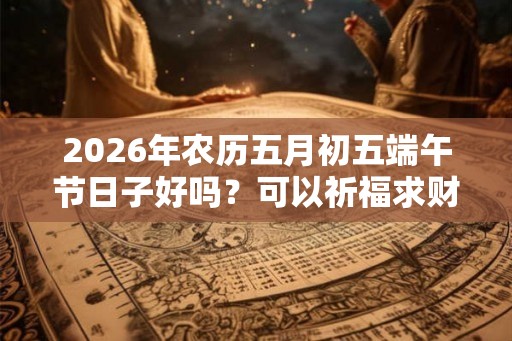 2026年农历五月初五端午节日子好吗？可以祈福求财吗？