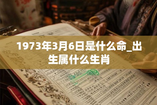 1973年3月6日是什么命_出生属什么生肖