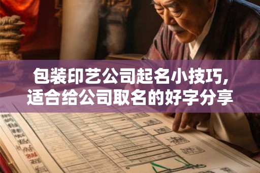 包装印艺公司起名小技巧,适合给公司取名的好字分享