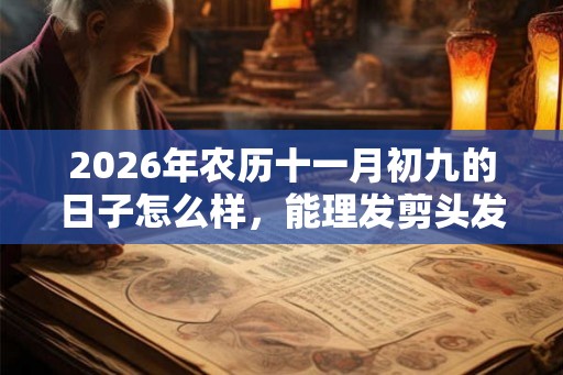 2026年农历十一月初九的日子怎么样，能理发剪头发吗？