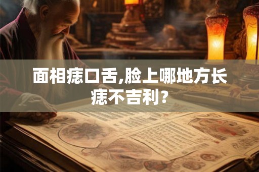 面相痣口舌,脸上哪地方长痣不吉利？