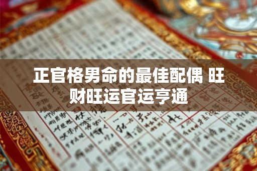 正官格男命的最佳配偶 旺财旺运官运亨通