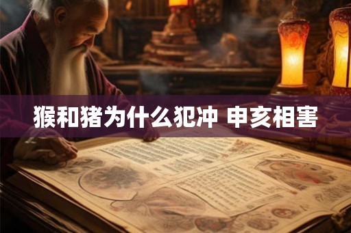 猴和猪为什么犯冲 申亥相害
