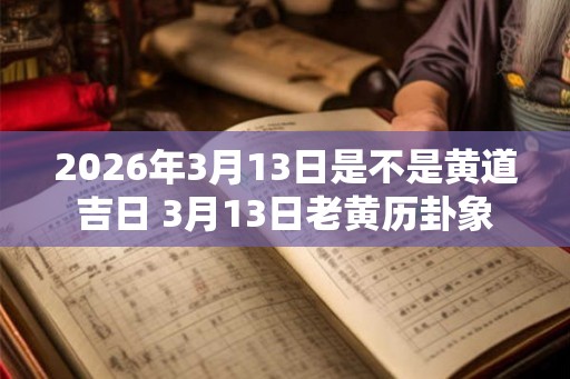 2026年3月13日是不是黄道吉日 3月13日老黄历卦象