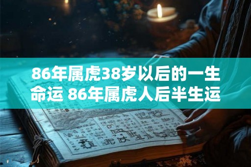 86年属虎38岁以后的一生命运 86年属虎人后半生运势如何