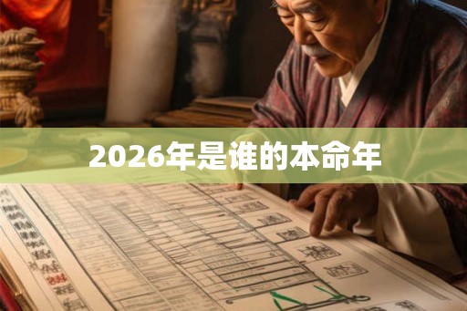 2026年是谁的本命年