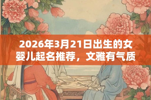 2026年3月21日出生的女婴儿起名推荐，文雅有气质的名字
