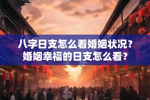 八字日支怎么看婚姻状况？婚姻幸福的日支怎么看？