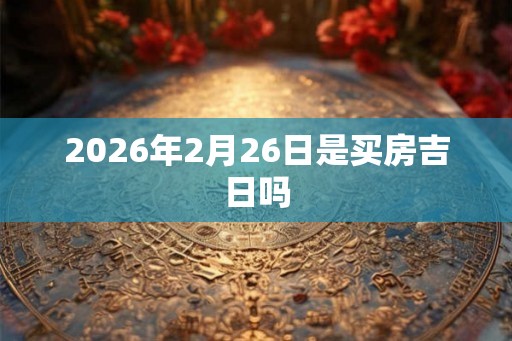 2026年2月26日是买房吉日吗