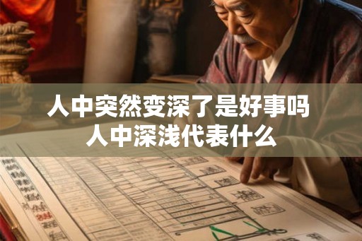 人中突然变深了是好事吗 人中深浅代表什么