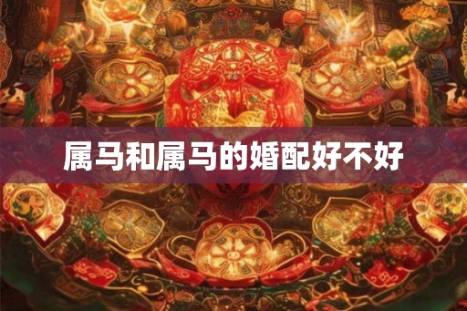 属马和属马的婚配好不好