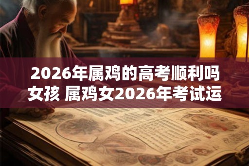 2026年属鸡的高考顺利吗女孩 属鸡女2026年考试运如何