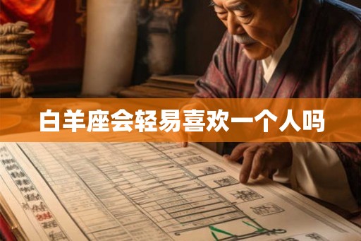 白羊座会轻易喜欢一个人吗