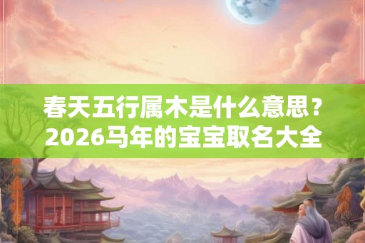 春天五行属木是什么意思？2026马年的宝宝取名大全