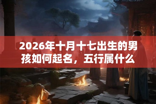 2026年十月十七出生的男孩如何起名，五行属什么