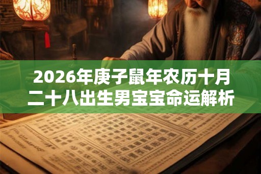 2026年庚子鼠年农历十月二十八出生男宝宝命运解析！