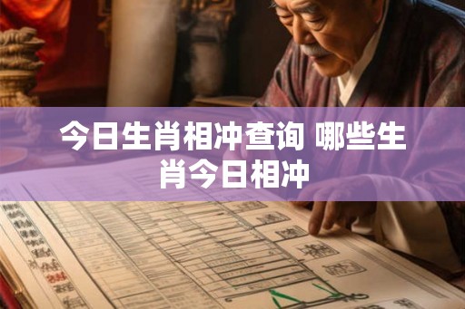 今日生肖相冲查询 哪些生肖今日相冲