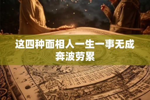 这四种面相人一生一事无成奔波劳累