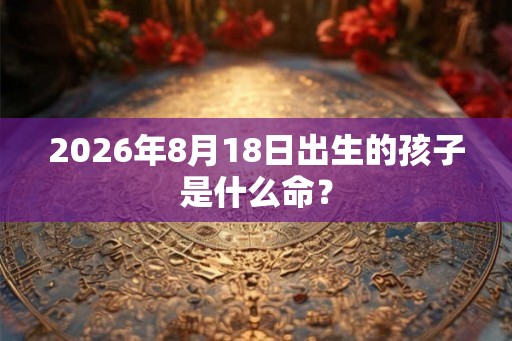 2026年8月18日出生的孩子是什么命？