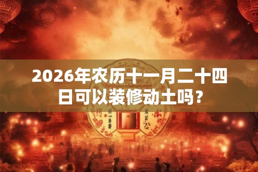 2026年农历十一月二十四日可以装修动土吗? 2026年农历十一月二十四日可以装修动土吗?