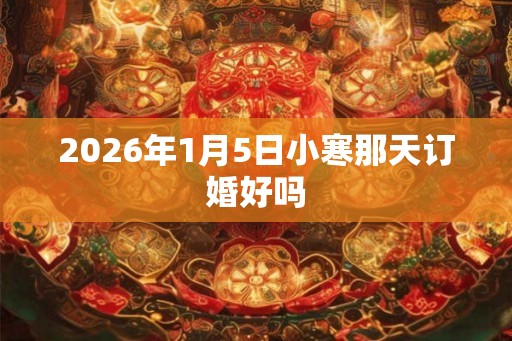 2026年1月5日小寒那天订婚好吗