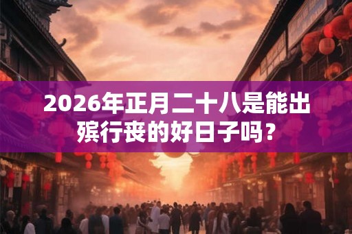 2026年正月二十八是能出殡行丧的好日子吗？