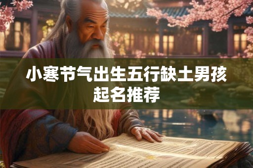 小寒节气出生五行缺土男孩起名推荐