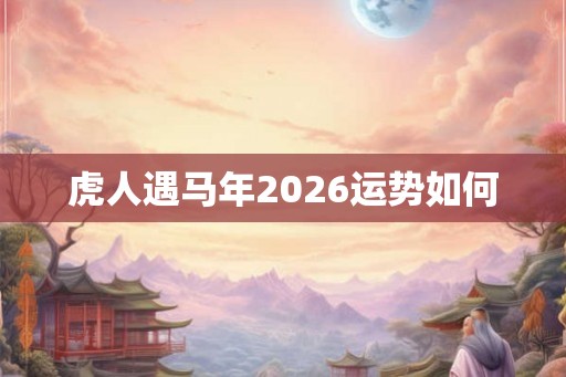 虎人遇马年2026运势如何