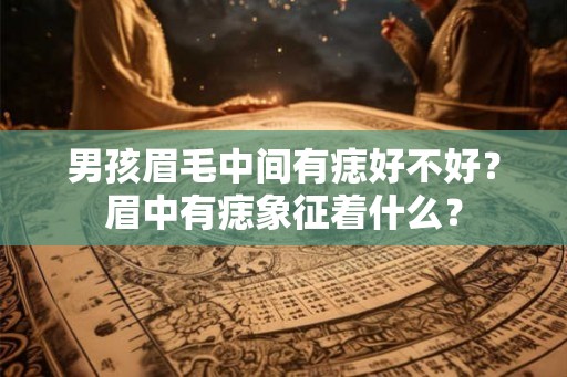 男孩眉毛中间有痣好不好?眉中有痣象征着什么? 男孩眉毛中间有痣好不好?眉中有痣象征着什么?
