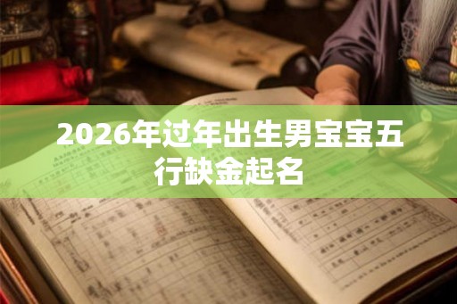 2026年过年出生男宝宝五行缺金起名