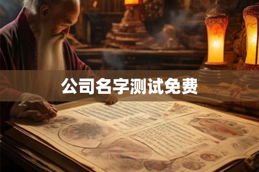 公司名字测试免费