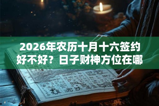 2026年农历十月十六签约好不好？日子财神方位在哪里？