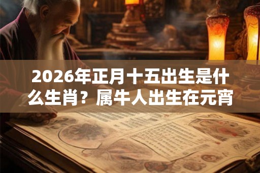 2026年正月十五出生是什么生肖？属牛人出生在元宵节命好不好？