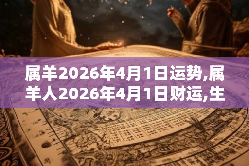 属羊2026年4月1日运势,属羊人2026年4月1日财运,生肖羊2026年4月1日运势