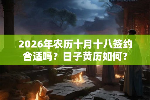 2026年农历十月十八签约合适吗？日子黄历如何？