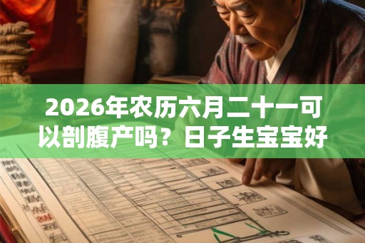 2026年农历六月二十一可以剖腹产吗？日子生宝宝好吗？