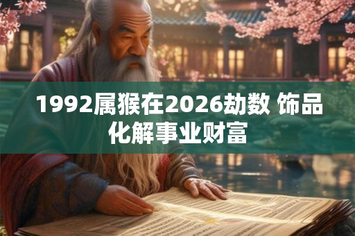 1992属猴在2026劫数 饰品化解事业财富