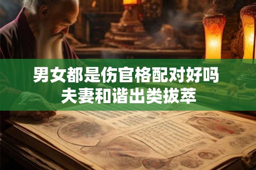 男女都是伤官格配对好吗 夫妻和谐出类拔萃