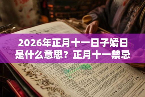 2026年正月十一日子婿日是什么意思？正月十一禁忌