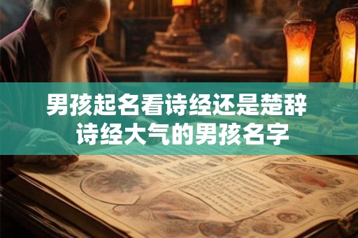 男孩起名看诗经还是楚辞  诗经大气的男孩名字