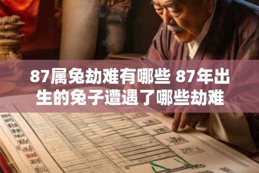 87属兔劫难有哪些 87年出生的兔子遭遇了哪些劫难