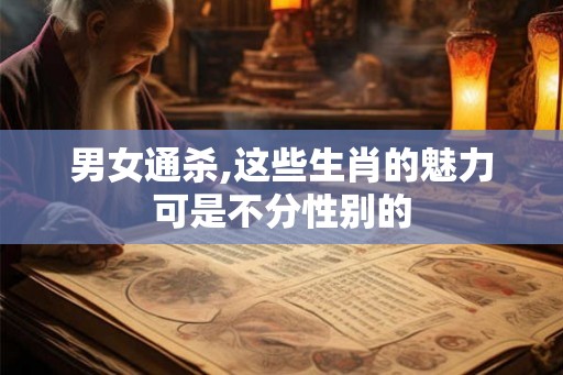 男女通杀,这些生肖的魅力可是不分性别的 男女通杀,这些生肖的魅力可是不分性别的